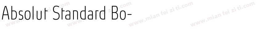 Absolut Standard Bo字体转换